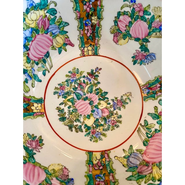 Mid 20th Century Familie Rose Gilt Bowl For Sale - Image 4 of 5