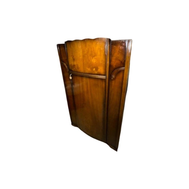 Art Deco Vintage c.1930's Art Deco Style Wardrobe Cabinet For Sale - Image 3 of 12