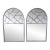 Vintage Art Deco Cracked Ice Mirror - A Pair For Sale