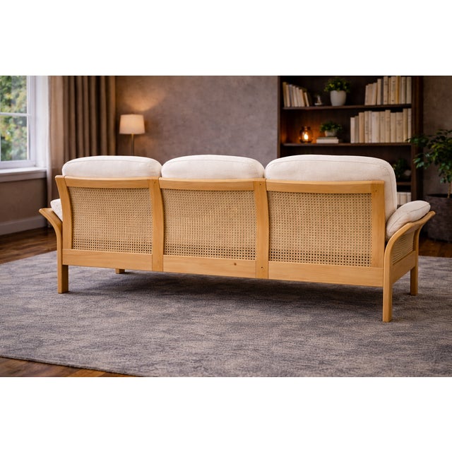 Vintage Swedish Three-Seater Sofa, 1970s, 1980s For Sale - Image 12 of 14