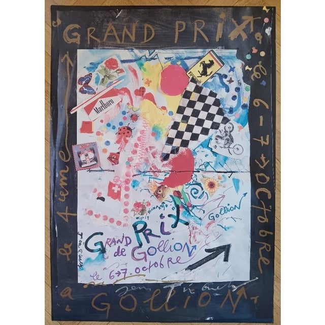 Jean Tinguely (1925-1991)Gollion Grand Prix - 1990Rare original posterSigned in felt-tip pen by the artistDimensions: 84 x...