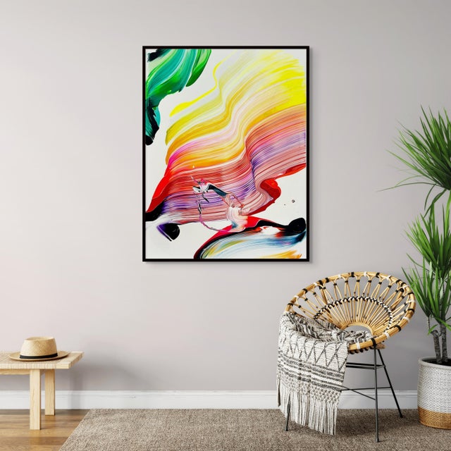 Abstract Contemporary Abstract Acrylic on Canvas "Prophecy" by Nikolaos Schizas For Sale - Image 3 of 4