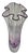 11 3/4 In. Vintage 24 % Lead Crystal Amethyst Purple Art Glass Handkerchief Ruffle Vase For Sale In New York - Image 6 of 17