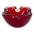 1960s Italian Murano Style Art Glass Red Bowl / Ashtray For Sale