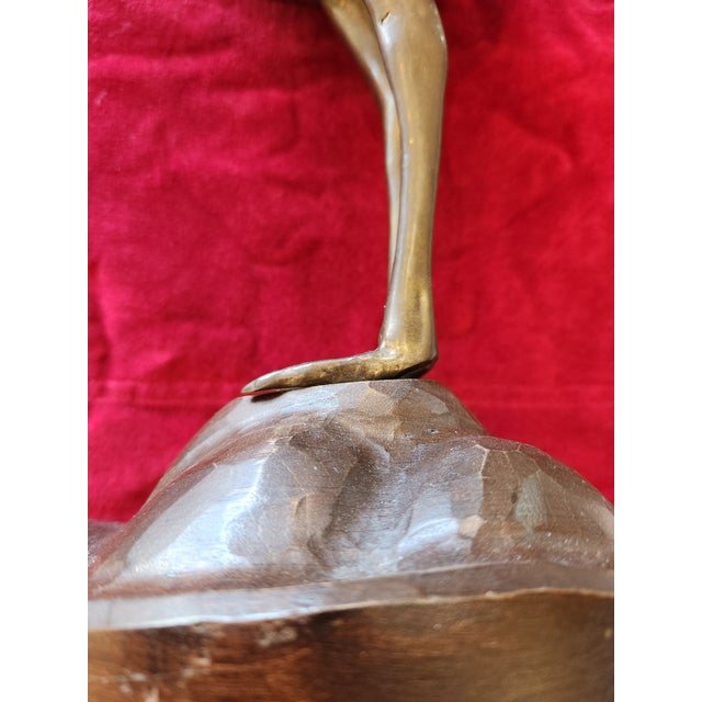 Sarreid Mid-Century Modern Ostrich Statue For Sale - Image 9 of 12