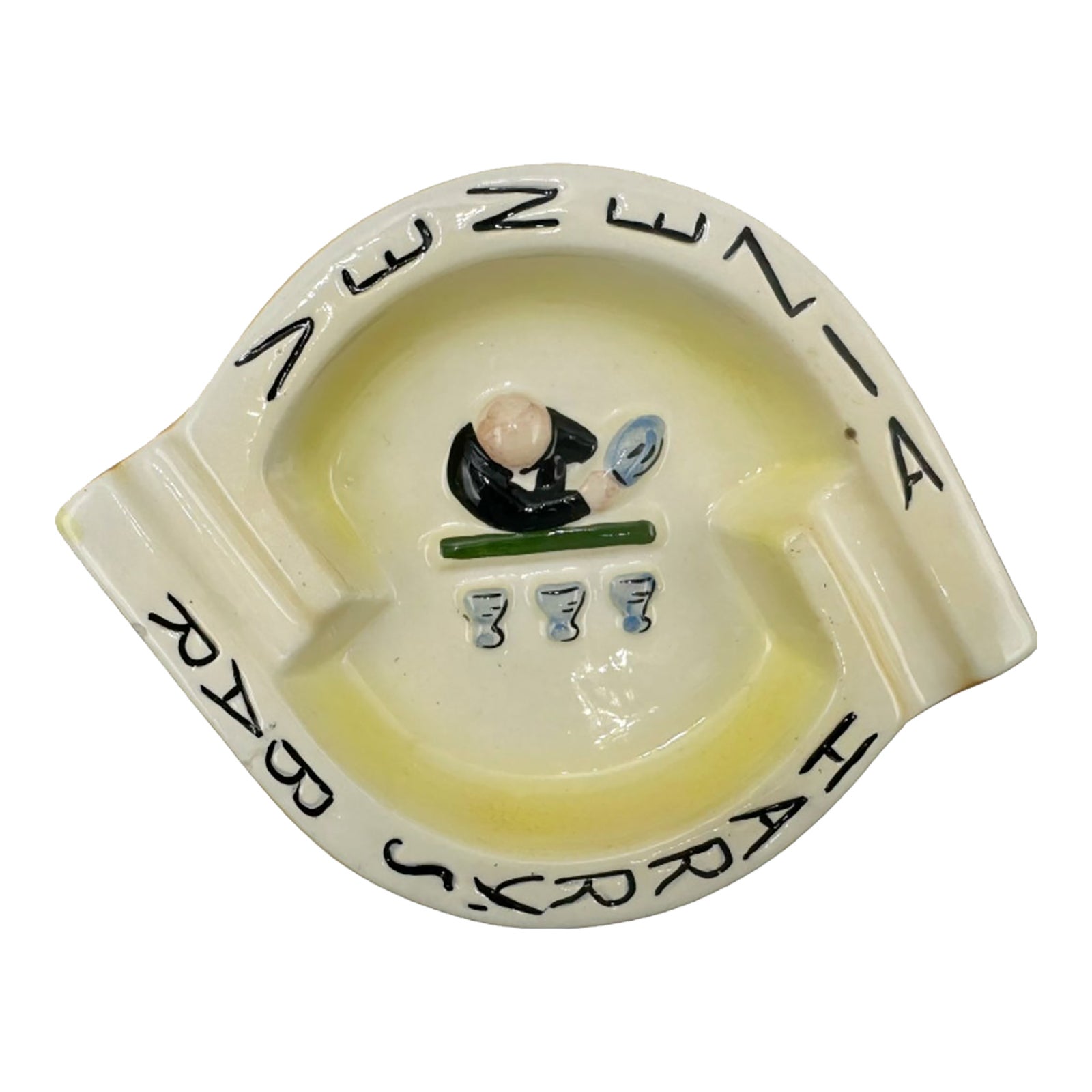 Vintage Harry's Bar Venice Italy Ashtray Yellow Ceramic Catchall ...