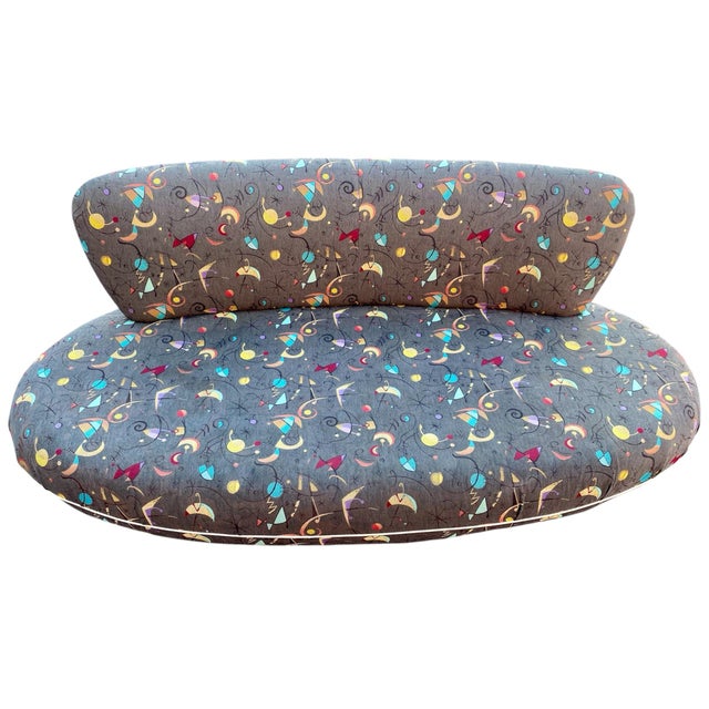 1970s Mid Century Modern Space Age Atomic Disk Sofa For Sale In Dallas - Image 6 of 12