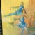 Mid-Century Modern oil on canvas by listed artist George Barrel depicting a ballerina in several overlayed poses. In...