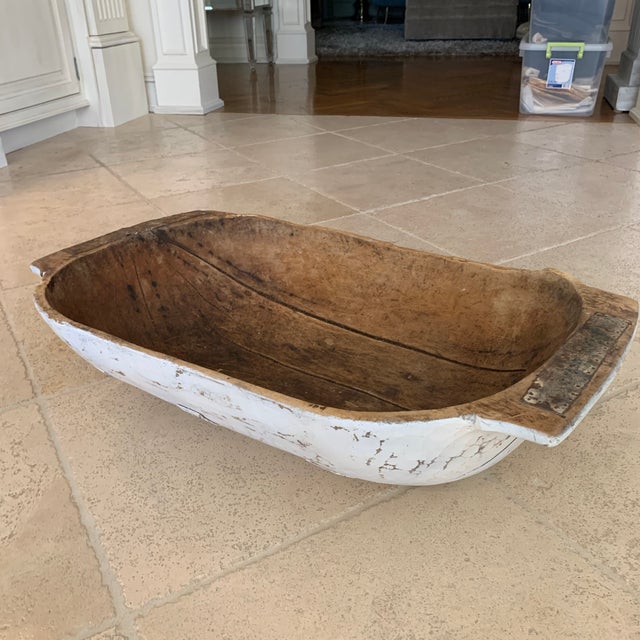 Antique Wooden Dough Bowl Chairish