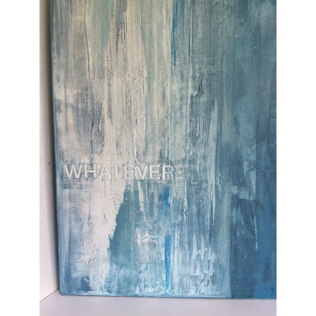 Textile Modern Original Abstract "Whatever" Painting on Canvas by Morgan For Sale - Image 7 of 9