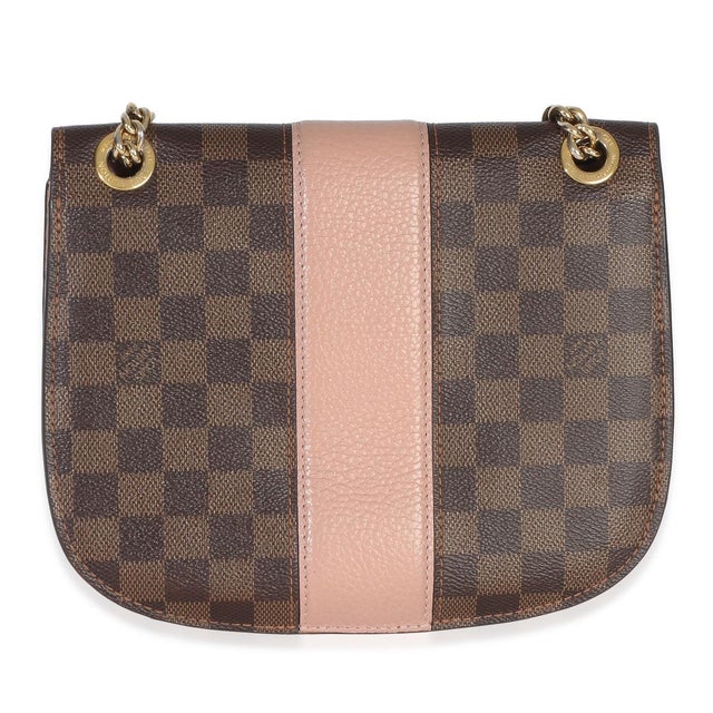 Louis Vuitton Magnolia Damier Ebene Cuir Taurillon Wight Chain Bag For Sale - Image 4 of 9