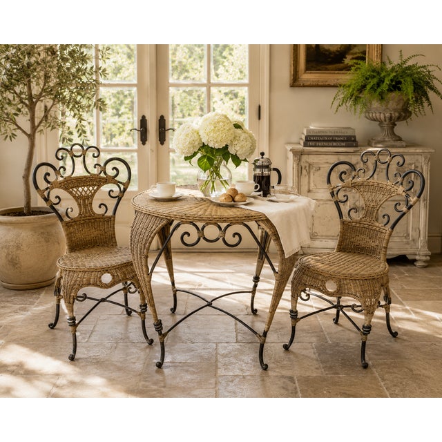 Bring timeless European charm to an indoor sunroom, covered terrace, or garden retreat with this elegant three-piece...