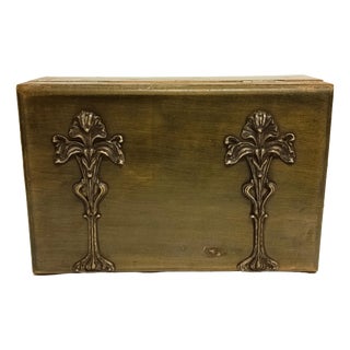 Art Nouveau Postcard Box from Robert Frères Stationery, Switzerland, 1890s For Sale