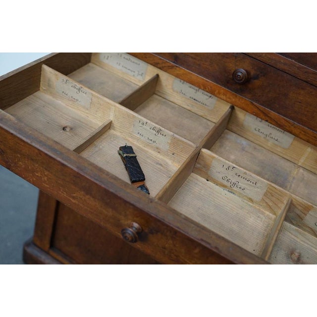 Brown Antique French Walnut Clock Cabinet, 1920s For Sale - Image 8 of 18