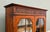 Antique English Bookcase Bookshelf Cabinet Double Door Wavy Glass Oak c.1930s For Sale - Image 11 of 17