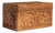 20th Century French Amber Hand-Carved Wood Jewelry Box For Sale