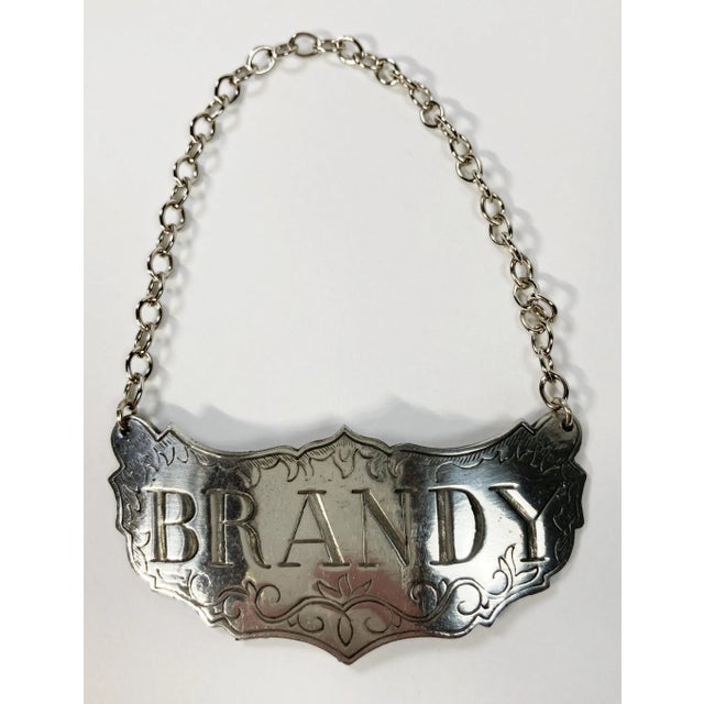 Vintage Steiff Pewter Liquor Decanter Tags - Vodka, Bourbon, Brandy, Sherry For Sale In Kansas City - Image 6 of 8