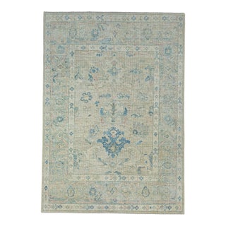 Turkish Oushak Rug 5' x 7' #17895 For Sale