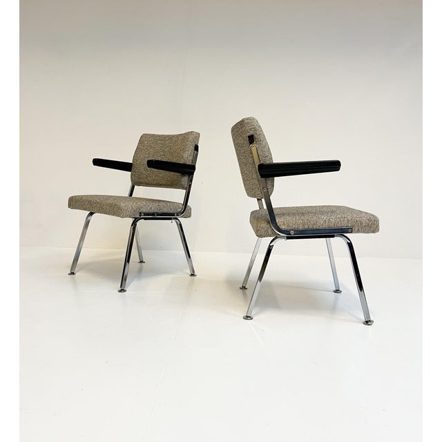 This industrial armchair not only looks great, but it’s also incredibly comfortable. Attributed to Gispen, 1960s. The...
