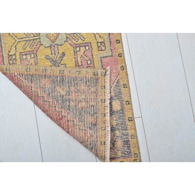 Vintage Anatolian Wool Carpet For Sale - Image 4 of 5