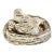 Vintage Concrete Bird Nest Garden Sculpture, Cast Stone Sparrow Planter or Birdbath Accent For Sale
