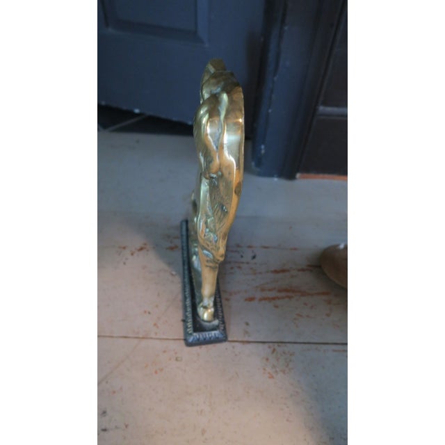 Victorian Brass and Iron Door Stop, Circa 1880 For Sale - Image 9 of 10
