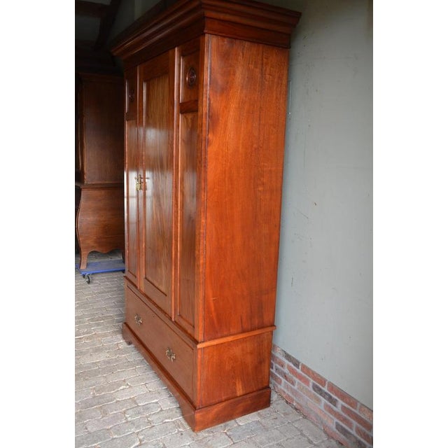 Wood Antique One-Door Cabinet in Mahogany, 1900s For Sale - Image 7 of 10