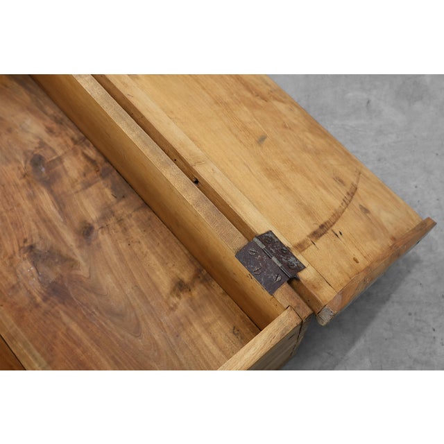 Rustic Oak Wooden Chest, France, 1900 For Sale - Image 9 of 11