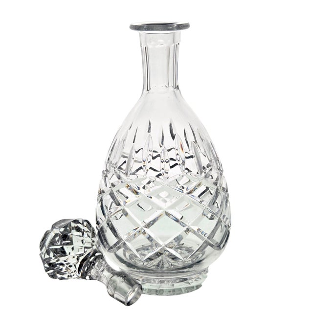 Contemporary Rogaska Crystal Hamilton Lead Crystal Decanter With Stopper 10.75" For Sale - Image 3 of 11
