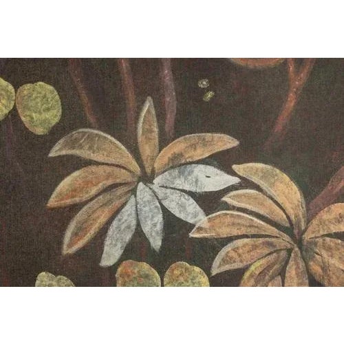 Contemporary French Artist, Animals on an Exotic Background, Canvas Painting For Sale - Image 3 of 7