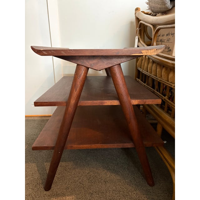 Great lines and history. Heirloom furniture. Walnut with gorgeous grain and finish. Finished on all sides. 4 aluminum...