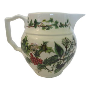 Late 20th Century Portmeirion the Holly and the Ivy Small Jug Pitcher Creamer