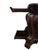 Wood Aico Michael Amini Romanza Collection Old World Baroque 38" Bombe Nightstand - Deep Claret Finish 74040-56 For Sale - Image 7 of 15