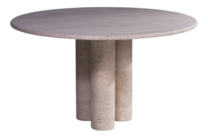 Il Colonnato Travertine Dining Table by Mario Bellini for Cassina, 1970s