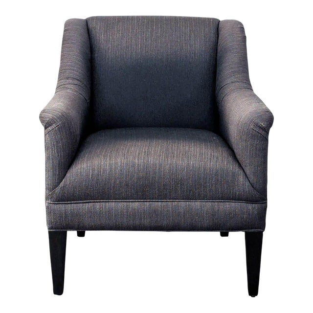 McCreary Modern Lounge Chair – Dark Gray Upholstered Armchair For Sale