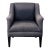 McCreary Modern Lounge Chair – Dark Gray Upholstered Armchair For Sale