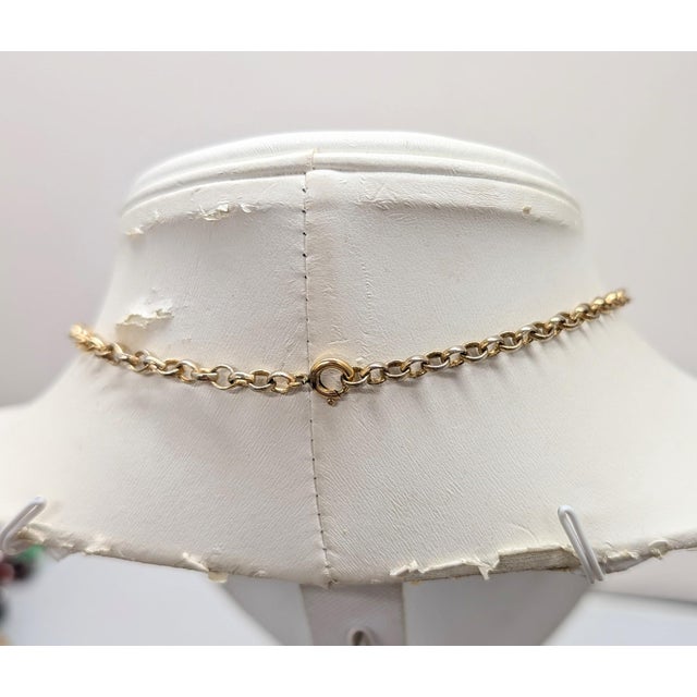 Vintage 1970s Signed Napier Goldtone Elephant Head Pendant Necklace For Sale In Philadelphia - Image 6 of 8