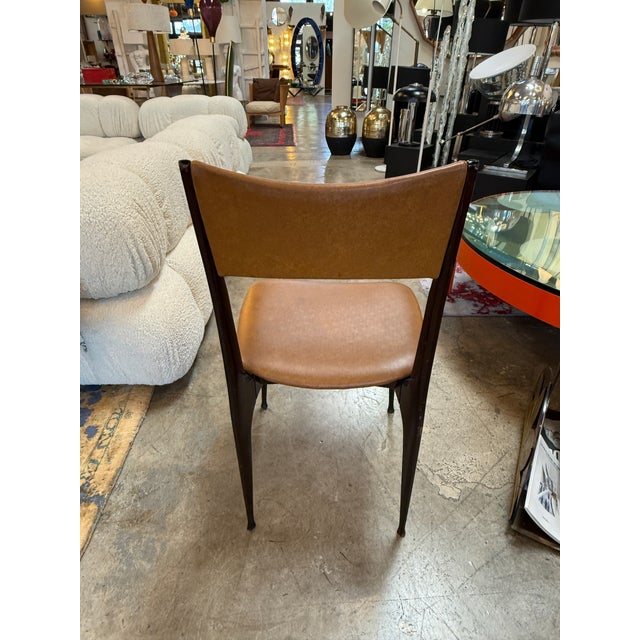 1950s Set of 6 Dining Chairs by Ico Parisi for Ariberto Colombo For Sale - Image 5 of 9