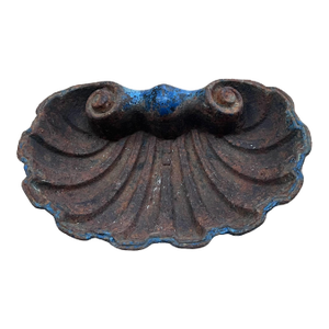 Early 20th Century Cast Iron Shell Form Garden Ornament