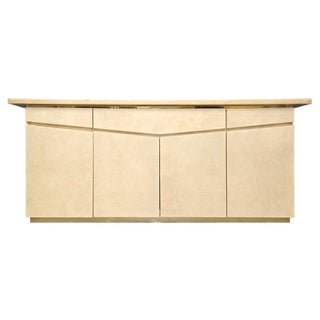 White Lacquered Buffet by Eric Maville For Sale