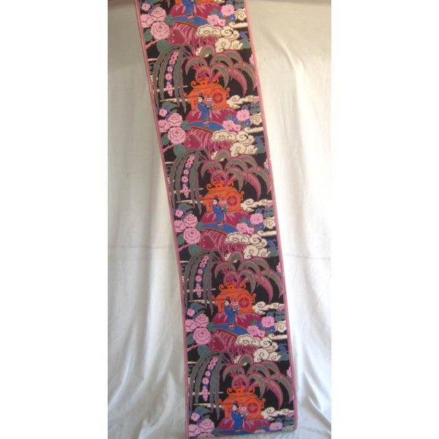 Extremely rare and magnificent this wall paper in Japonism style has it all , completely hand painted, it is truly a...