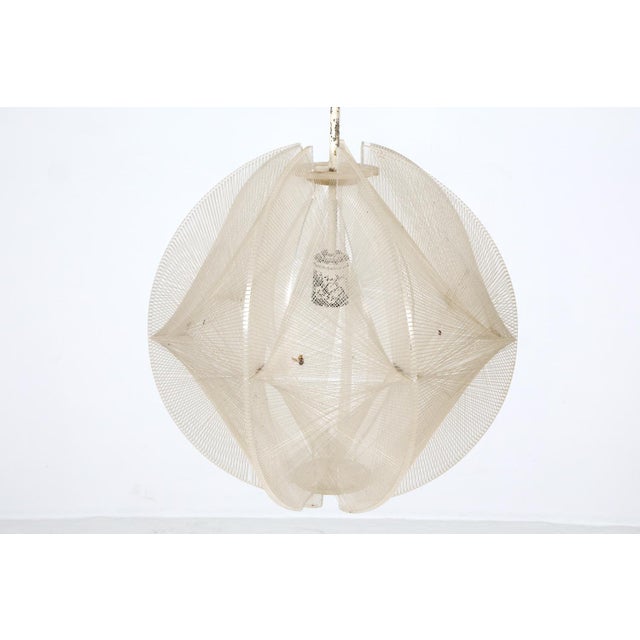 1970s Poul Secon Sompex Nylon Pendant Light For Sale In New York - Image 6 of 11