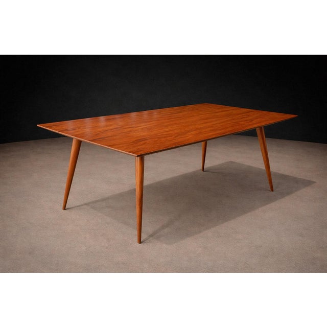 Brown Dining Table in Caviuna, Ernesto Hauner for Mobilinea, 1950s For Sale - Image 8 of 12