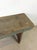 Antique Primitive Farmhouse Wood Bench With Chippy Paint Patina For Sale In Philadelphia - Image 6 of 18