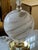 Glass Murano Glass and Brass Globe Lamp For Sale - Image 7 of 10