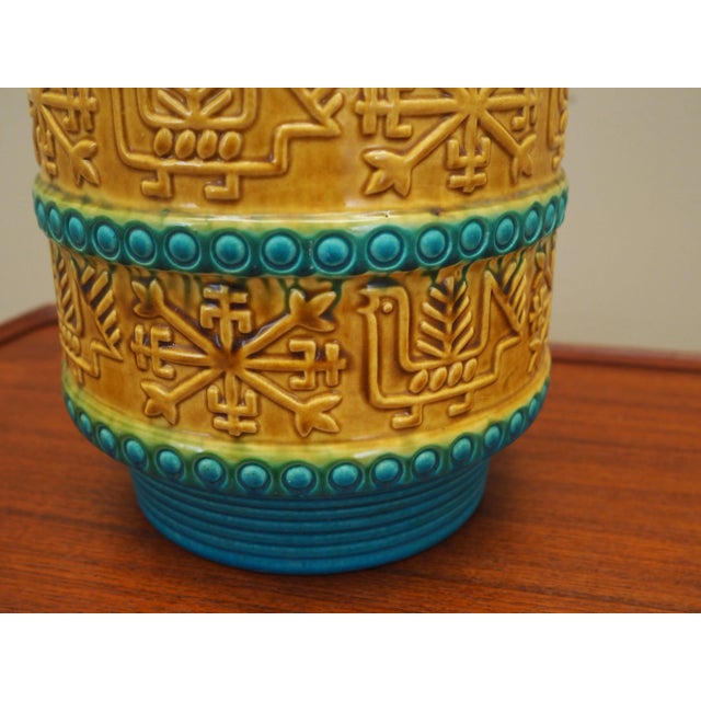 Vintage German Ceramic Vase from Bay Keramik, 1960s For Sale - Image 9 of 11