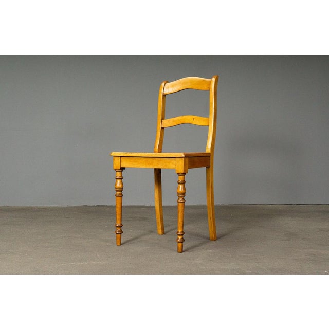 Biedermeier Chair in Birch For Sale - Image 3 of 18