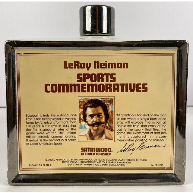 Ceramic Collection 3 Porcelain Decanters LeRoy Neiman Decorative Sports Memorabilia For Sale - Image 7 of 10