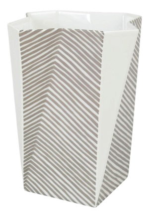 Vintage Geometric Porcelain Futura Vase by Else Kamp for Bing & Grondahl, 1970s