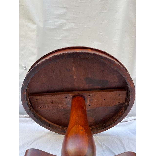 Antique Cherry Pedestal Table For Sale - Image 15 of 17